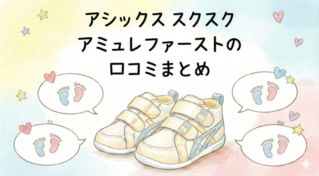 アシックススクスクアミュレファーストの口コミまとめ