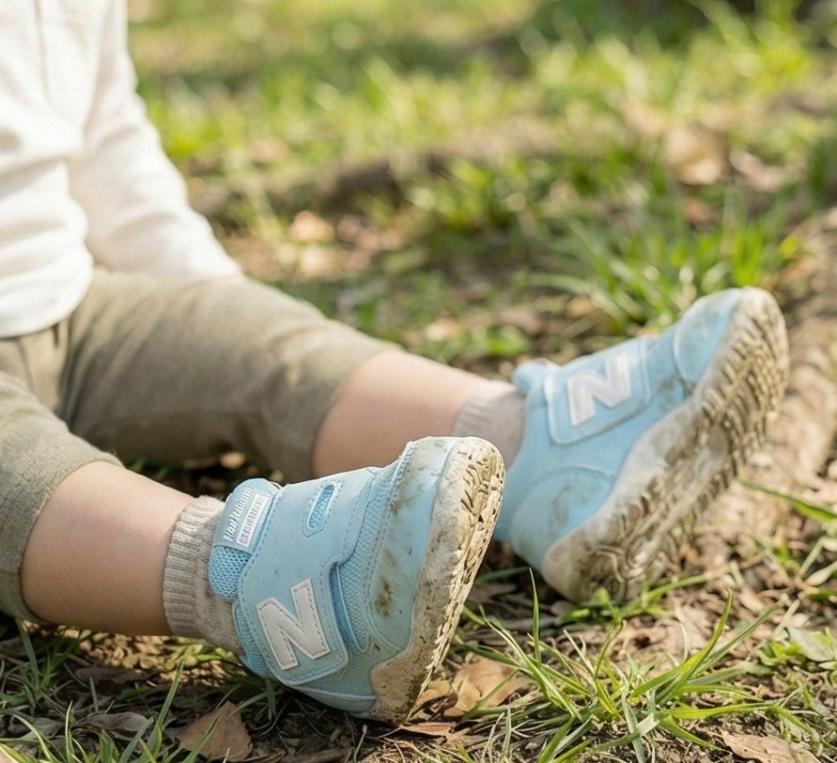 ニューバランスNew-b first midを履く子ども