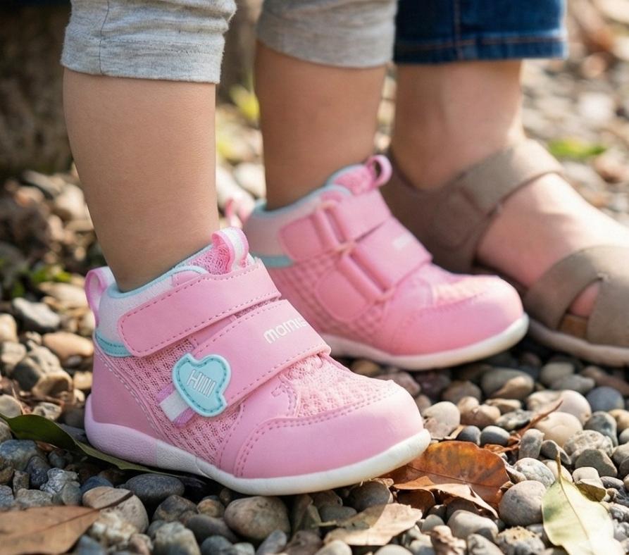 ムーンスターキャロットを履く子ども