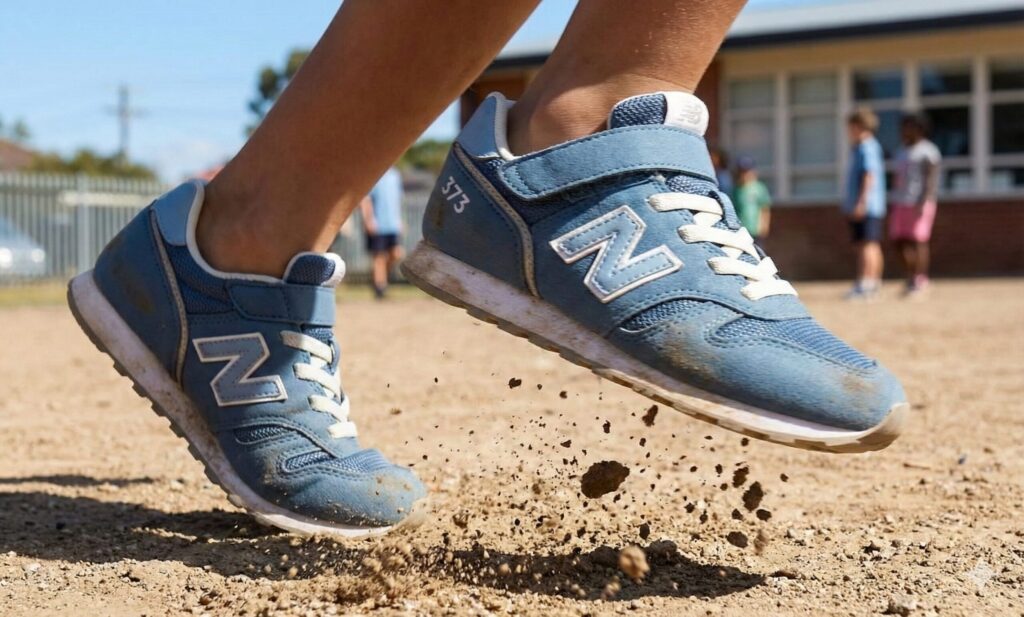 ニューバランス373を履いている様子