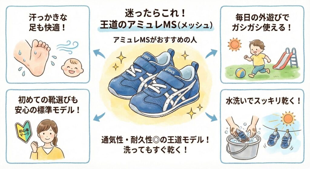 迷ったらこれ!王道のアミュレMS(メッシュ)