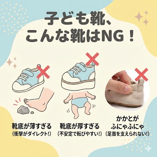 足に悪い靴の例