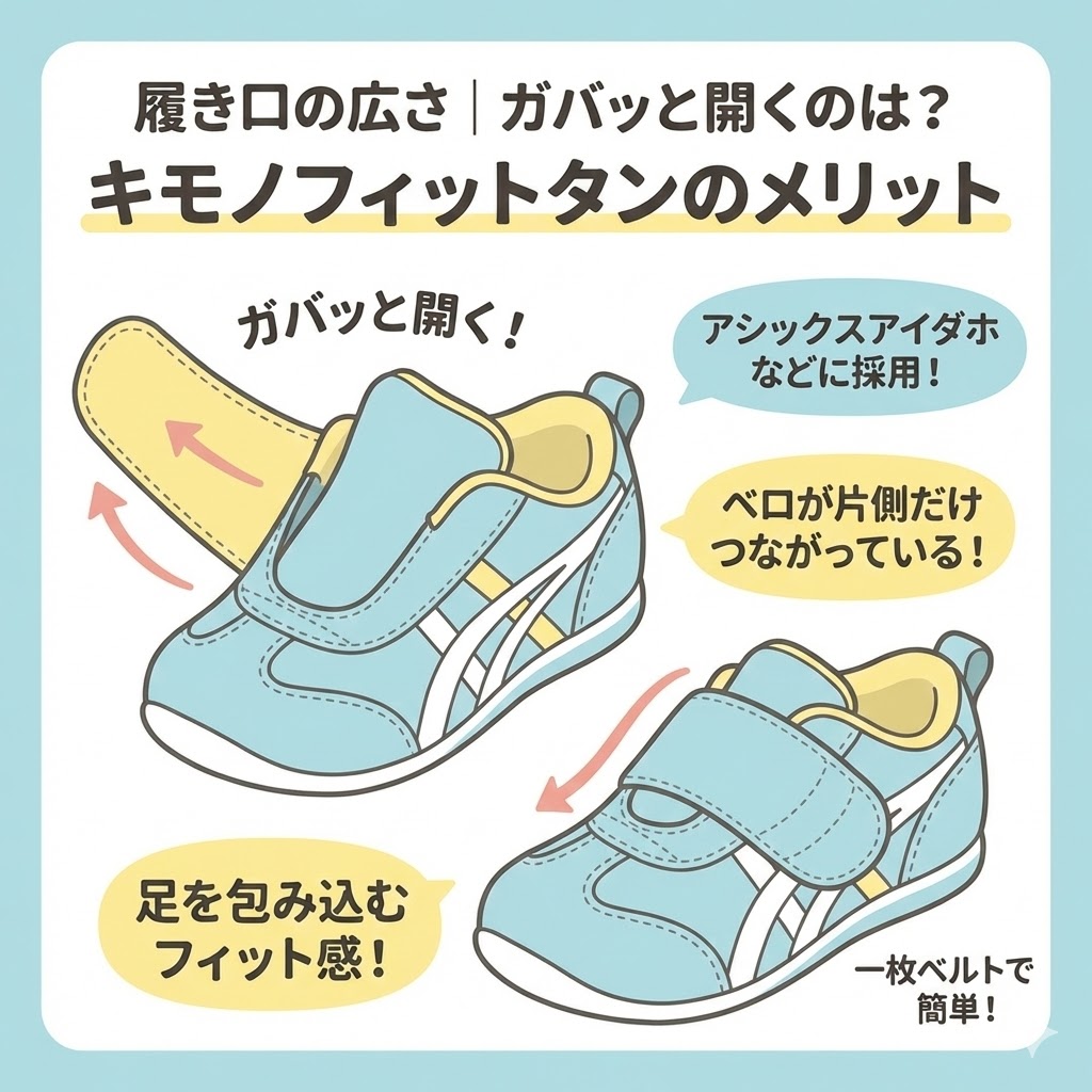 アシックスとニューバランスの履き口の広さの違い｜ガバッと開くのは？キモノフィットタンのメリット