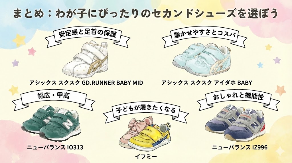 まとめ：わが子にぴったりのセカンドシューズを選ぼう