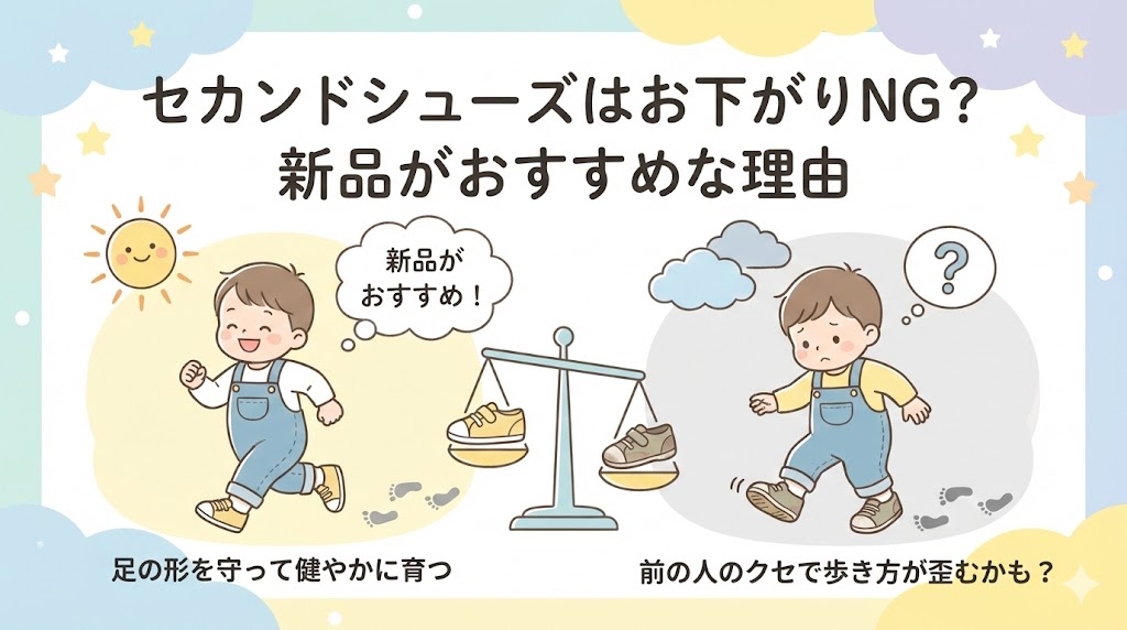 セカンドシューズはお下がりNG？新品がおすすめな理由