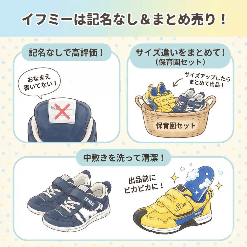 イフミーは記名なし＆まとめ売りで高値を目指そう