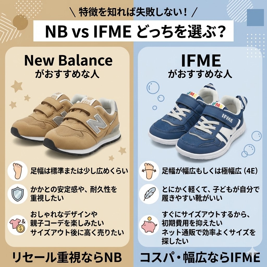 ニューバランスとイフミーがおすすめの人