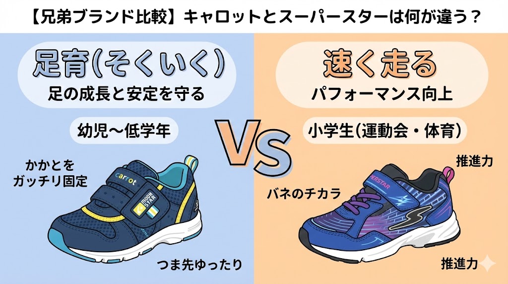 【兄弟ブランド比較】「キャロット」と「スーパースター」は何が違う？