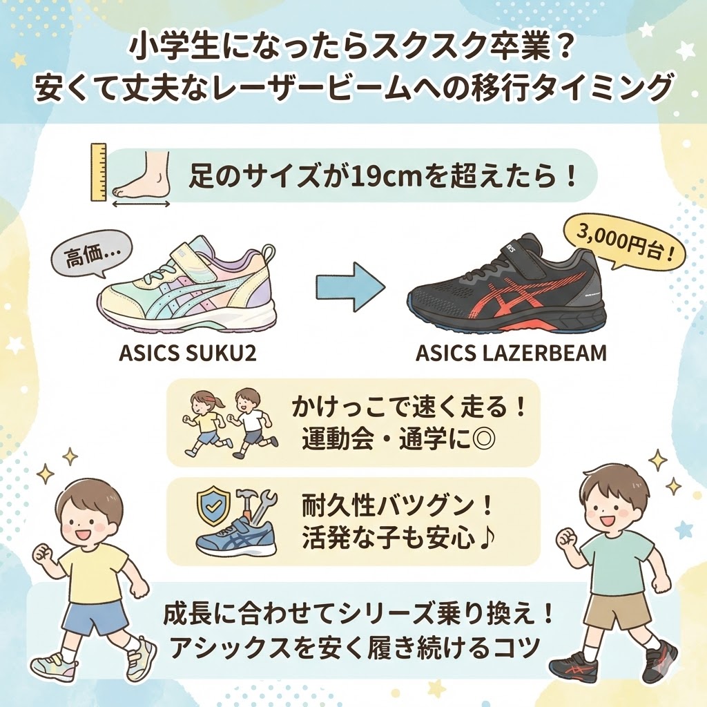 小学生になったらスクスク卒業？安くて丈夫なレーザービームへの移行タイミング