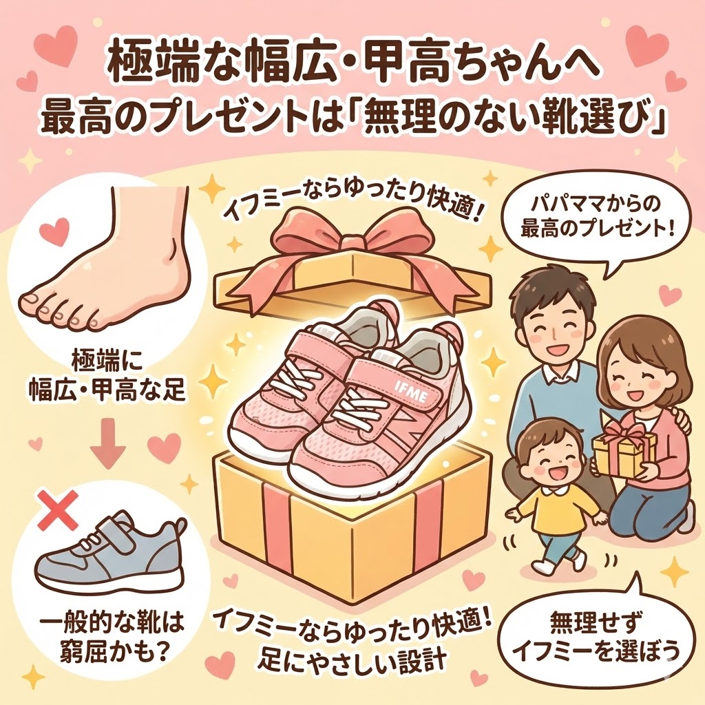 無理してニューバランスを履かせると足指の変形の原因に？