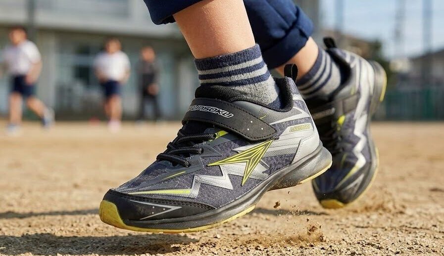 瞬足を履く子ども