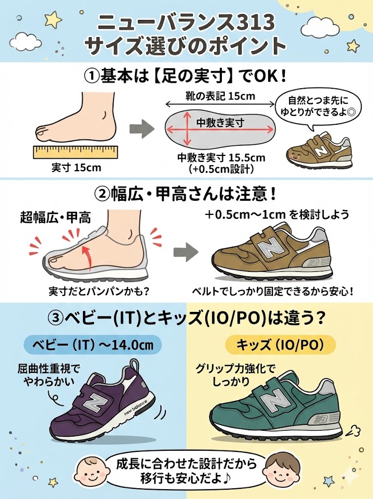 ニューバランス313サイズ感のポイント