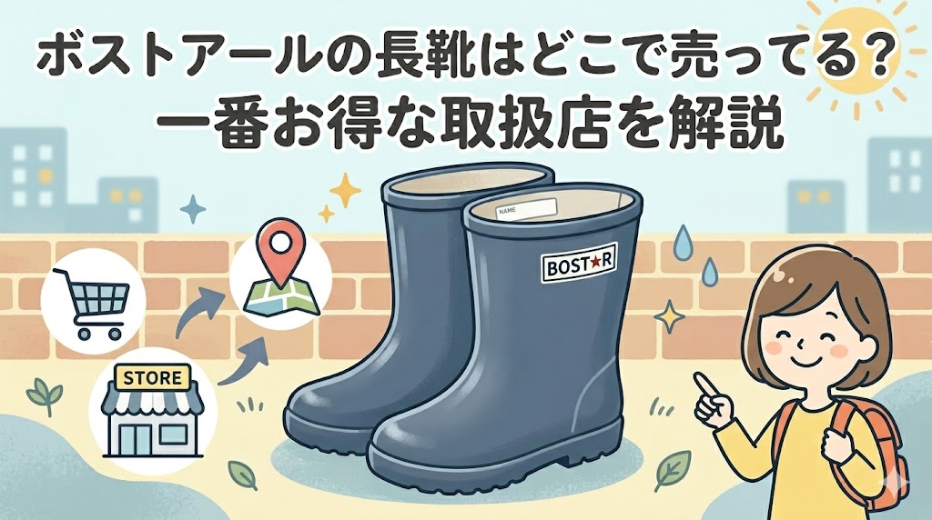 ボストアールの長靴はどこで売ってる?一番お得な取扱店を解説