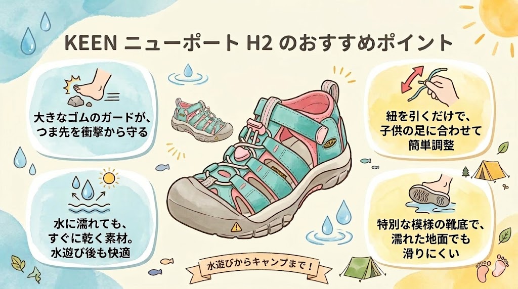 KEENニューポートH2の特徴まとめ