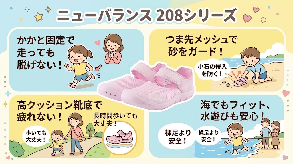 ニューバランス208の特徴まとめ
