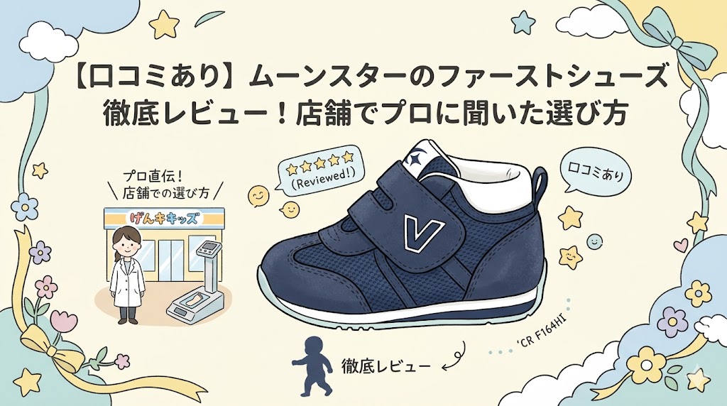 【口コミあり】ムーンスターのファーストシューズ徹底レビュー！店舗でプロに聞いた選び方